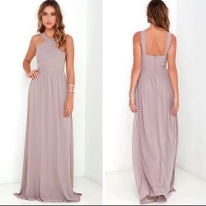 Lulu’s Air of Romance Dress Taupe Size Small